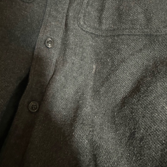 Everlane Charcoal Button-Up Shirt Jacket - Picture 5 of 5